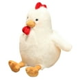 thumbnail image 2 of Wizlet 17.7in Chicken Plush Toys, Chicken Stuffed Animals,Cuddly Plush Toys for Warmth & Comfort, A Cozy Hugging Companion and Gifts for Christmas, birthdays, Valentine's Day (White), 2 of 4