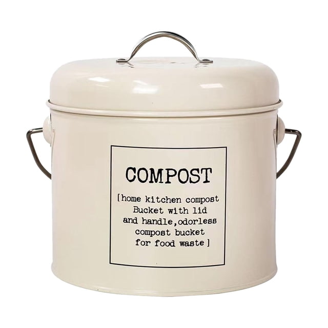 DOLITY Compost Bucket Trash Dustbin Container Indoor Food Composter Kitchen Compost Bin