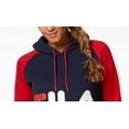 thumbnail image 2 of FILA Womens Navy Short Length Color Block Hooded Active Wear Jacket Size: XL, 2 of 3