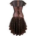 thumbnail image 3 of Ensemble de Jupe Corset Rétro en Acier Désossé Steampunk Pirate, 3 of 4