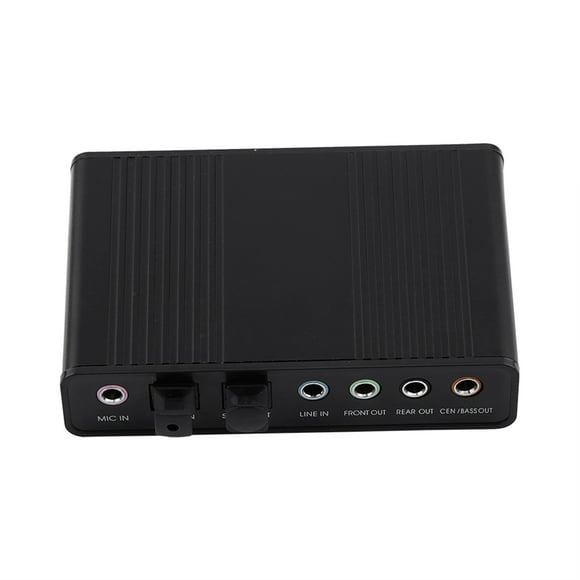 Tarjeta de sonido de 6 canales, adaptador de salida de audio SPDIF óptico digital externo USB para PC