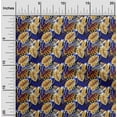 thumbnail image 2 of oneOone Tissu Popeline de Coton Noir Matériel de Robe Tropicale Tissu Imprimé Tissu au Mètre 42 Pouces de Large, 2 of 5