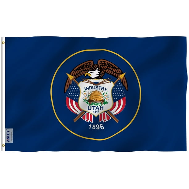 ANLEY Fly Breeze 3x5 Foot Utah State Flag Utah UT Flags Polyester