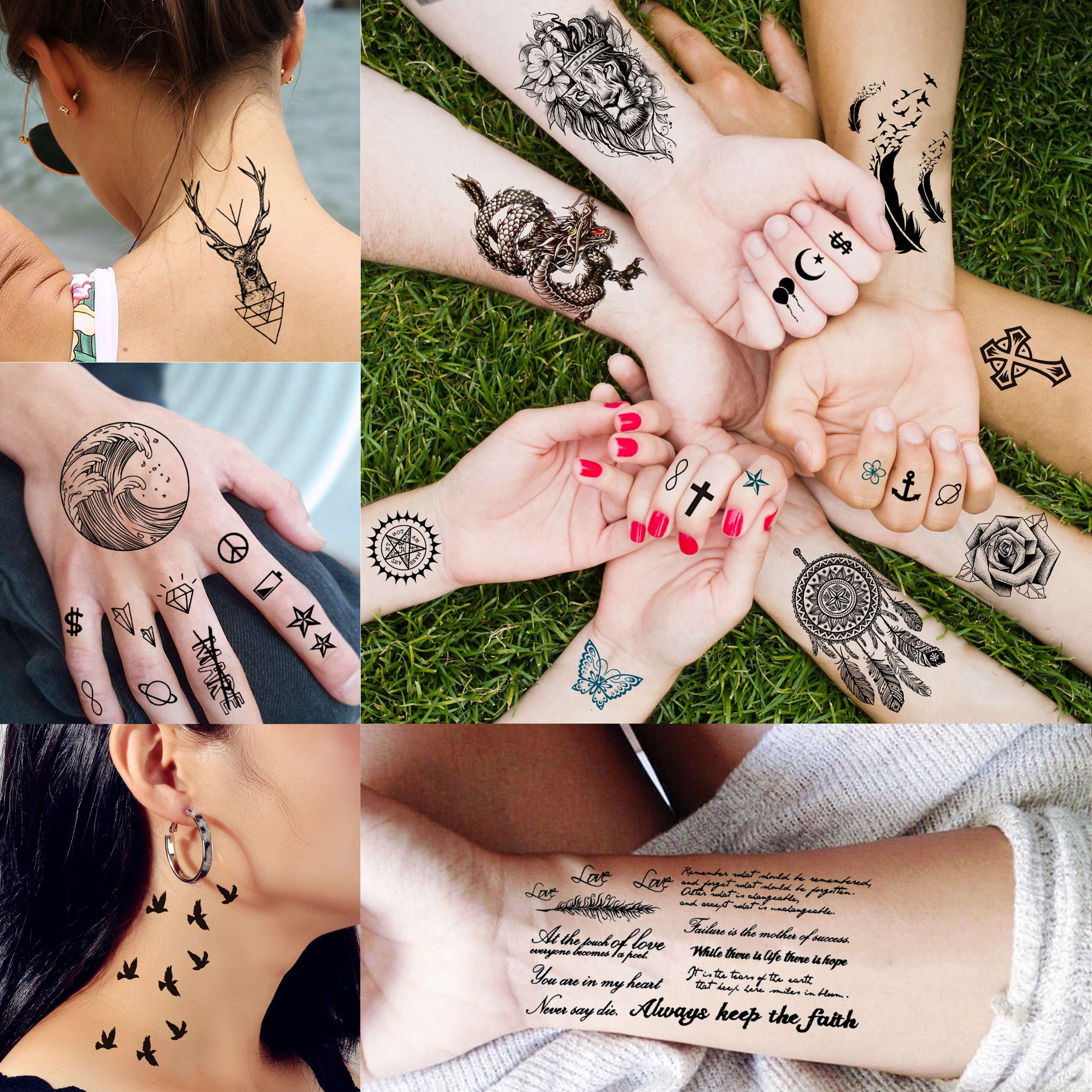 8 Pieces India Henna Tattoo Stencil Set for Women Girls Hand Finger Body  Paint Temporary Tattoo Templates 20 X 105cm