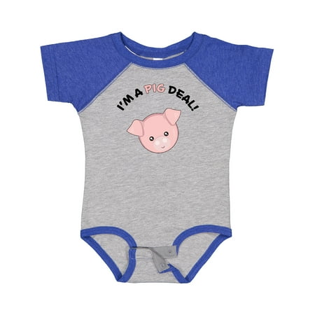 

Inktastic I m a Pig Deal Cute Pig Pun Gift Baby Boy or Baby Girl Bodysuit