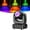 Black--150W, variant on Gefolly 150W Stage Lights Moving Head Lights 8 Gobos 8 Colors 12 Channels,Beam/Strobe Professional Spotlights with Sound Activated for Wedding DJ Party Stage Lighting