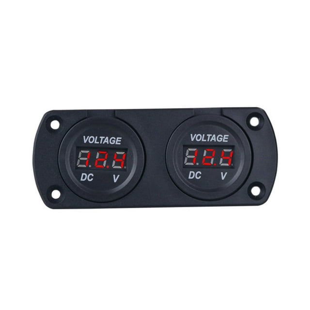 Kenally Medidor de voltaje Universal para coche y camión, voltímetro con pantalla Digital de 6-30V CC, dispositivo de medición de voltios, Paneles de instrumentos para automóviles