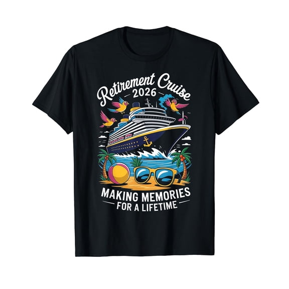 Retirement Cruise Trip 2026 Retired Vacation Matching Family T-Shirt