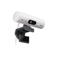 thumbnail image 6 of Logitech BRIO 500 Wired HD Webcam, 60 fps/1080p, Live Streaming, Auto Light Correction, Auto Framing and Show Mode Support, 4MP, USB-C, for laptops, LCDs or monitors, Windows/macOS/ChromeOS,  white, 6 of 7