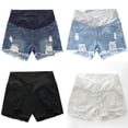 thumbnail image 3 of Pantalones cortos para embarazadas, ropa exterior de verano, pantalones cortos de mezclilla de cintura baja, pantalones sueltos de verano y primavera para embarazadas, 3 of 5