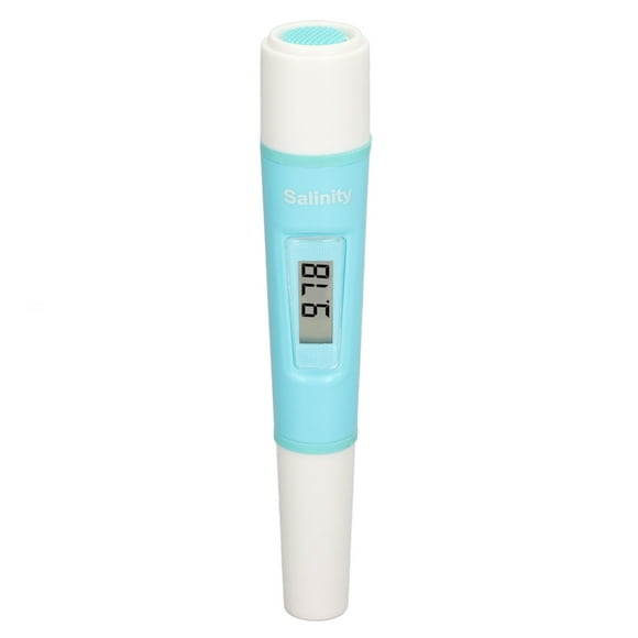Salinity Tester For Pool, Salinity Meter Monitor 0-19.99 PPT With ATC For Salt Water Aquarium SA-387S Blue