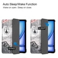 thumbnail image 4 of ELEHOLD Folding Case For Apple iPad 11th(A16) 2025/10th 2022, PU Leather Case Stylish Pattern Kickstand Magnetic Auto Wake/Sleep Folio Slim Shockproof Case Cover,N, 4 of 6