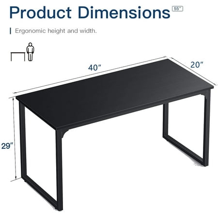 Duramex Tm Study Computer Desk Table 39 Inches 100cm Long 20 50cm Wide Large Workstation For Home Office Black Canada Duramex Tm Study Computer Desk Table, Large Desk Dimensions