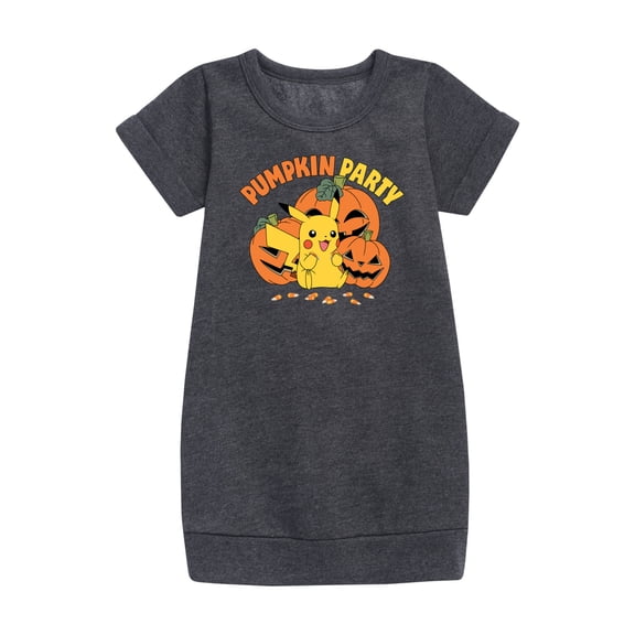 Pokémon - Pumpkin Party - Youth Girls Fleece Dress