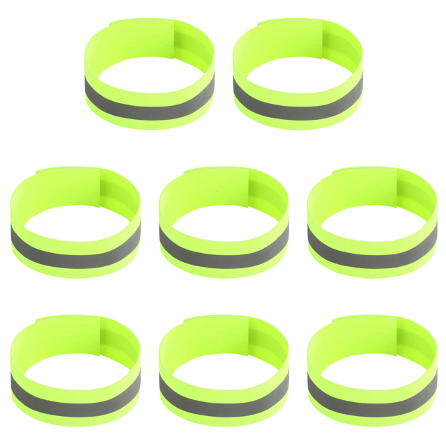 JShteea Seguridad Reflectante Nocturno Correa para El Brazo Al Aire Libre Banda para El Brazo Luminosa (verde)