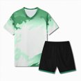 thumbnail image 2 of KPOPLK Toddler Boys Short Set 2 Piece Summer Outfit with T-Shirts & Shorts - Activewear Clothes for Toddler & Little Boys Size 9-10 Years,Green, 2 of 4