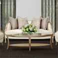 thumbnail image 2 of Michael Amini Malibu Crest Loveseat - Cloud White/Chardonnay, 2 of 16
