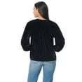 thumbnail image 3 of Gloria Vanderbilt Swan Series Women's Velvet Top, Sizes S-3XL, 3 of 4