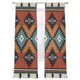 thumbnail image 2 of Sheer Curtains 96 Inches Long 2 Panels, Retro Aztec Ethnic Geometric Rod Pocket Curtain Voile Draperies, Abstract Bohemian Tribal Totem Light Filtering Window Treatment for Living Room, 2 of 8