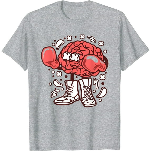 Boxer Brain Fighter Boxing with Gloves and Shoes Men Women Shirt T-Shirt