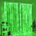thumbnail image 3 of Guirnalda de luces LED de alambre de cobre para Año Nuevo 2024, cortina de luces de hadas de 6 metros para ventana del hogar, dormitorio, Navidad, boda, fiesta, lámpara de decoración, 3 of 5
