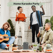 Divoom SongBird Portable Bluetooth Speaker 50W Powerful Sound with Karaoke Microphone and Voice Change Mode, Green