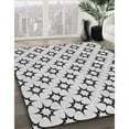 thumbnail image 3 of Ahgly Company Machine Washable Indoor Round Transitional White Smoke Area Rugs, 8' Round, 3 of 7