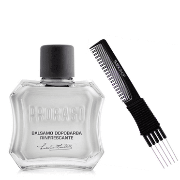 Proraso After Shave Balm Refreshing - 3.4 oz With Sleekshop Teasing Comb