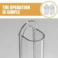 thumbnail image 3 of MOVTOTOP Toothbrush Holder Set of 2 Wall Mounted Punch Free Shelf for Home Use Transparent Plastic, 3 of 8