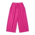 thumbnail image 3 of JUSLIO Pants for Women Linen Pleated Casual Drawstring Stretchy with Pockets Loose Straight Pants, 3 of 6
