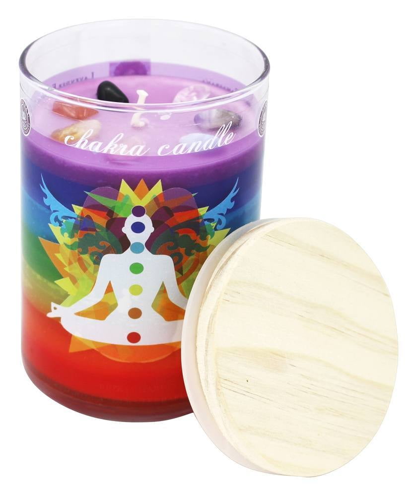 Terra Essential Scents 7 Layer Chakra Soy Candle 12 oz.