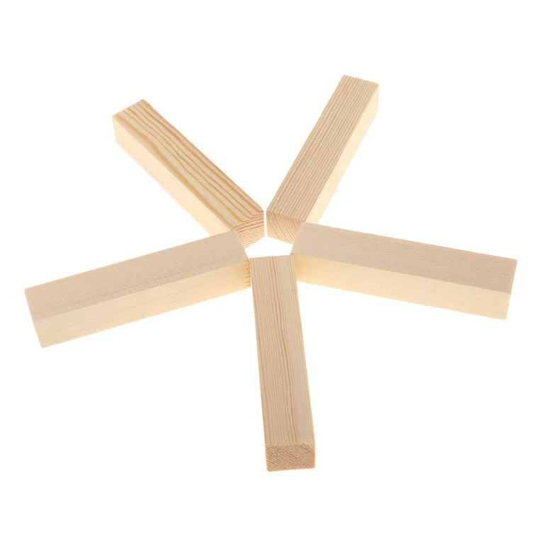  222 Pieces Wood Strips Balsa Square Wooden Dowels 1/8