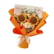 thumbnail image 4 of Ramo de flores de ganchillo terminado, ramo de flores artificiales de escritorio de girasol Naranja, 4 of 9