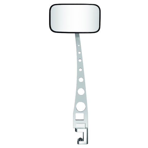 JIF MARINE FDP 4.5 in. X 8 in. Pontoon Mirror W/Clamp On Bracket