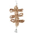 thumbnail image 1 of Parrot Chew Toy Natural - Hanging Grass Bird Cage Toy Parrot Swing Toy with Bell, 1 of 4