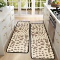 thumbnail image 4 of Kitchen Rugs Sets Of 2,Beige and Brown Of Leopard Print Anti Fatigue Kitchen Mat Rugs Non Slip Washable,Decorative Kitchen Floor Mats for Kitchen,Sink,Laundry,17"x47"+17"x47", 4 of 5