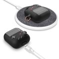 thumbnail image 3 of Funda AirPods compatible Funda de silicona con llavero Carga inalámbricaNegro、Airpods 1/2 Generación Xemadio 222401-1, 3 of 7