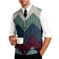 thumbnail image 7 of Dwelliawo Christmas Sweater Vest Men Formal Ribbed V Neck Sweaters Casual Sleeveless Xmas Knitted Vest Top Fashion Going Out Fall Winter Pullover Tops Royal Blue 5XL, 7 of 7
