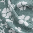 thumbnail image 4 of The Pioneer Woman Floral Cozy Knit Oversized Couch Throw Blanket, Green, 50 x 72 in, 4 of 8