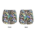 thumbnail image 3 of Salouo Colored Glass Print Women's 2 in 1 Running Shorts Double-Layer Shorts Athletic Workout Gym Yoga Shorts Running Shorts for Women-X-Large, 3 of 7