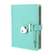 thumbnail image 1 of Diario Uxcell B6 con cerradura y llave, cuaderno de cuero para journaling lindo, diario con cerradura, verde, 1 of 7