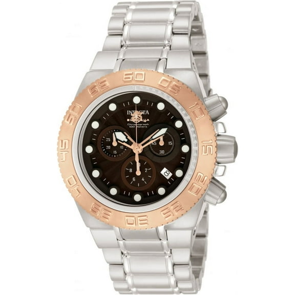 INVICTA SUBAQUA NOMA IV MENS QUARTZ 42MM BROWN CASE STAINLESS STEEL DIAL MODEL - 10846