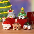 thumbnail image 2 of DIY Creative Building Blocks, Christmas Gift Box, Hanging Lanterns Mini Building Blocks Ornament Set, Christmas Gifts For Family And Friends Santa Claus, 2 of 2