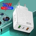 thumbnail image 4 of Adaptador de cargador de 3 puertos Wdftyju de plástico de la UE de EE. UU. para Xiaomi Samsung iPhone 14, 4 of 8