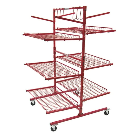 Innovative SSPC-C Parts Cart-C 6-Shelf Mobile Storage Rack