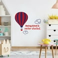 thumbnail image 2 of Being Kind Hot Air Balloon Quote Cartoon Quotes Decors Wall Sticker Art Design Decal for Girls Boys Kids Room Bedroom Nursery Kindergarten Home Decor Stickers Wall Art Vinyl Decoration (27x30 inch), 2 of 2