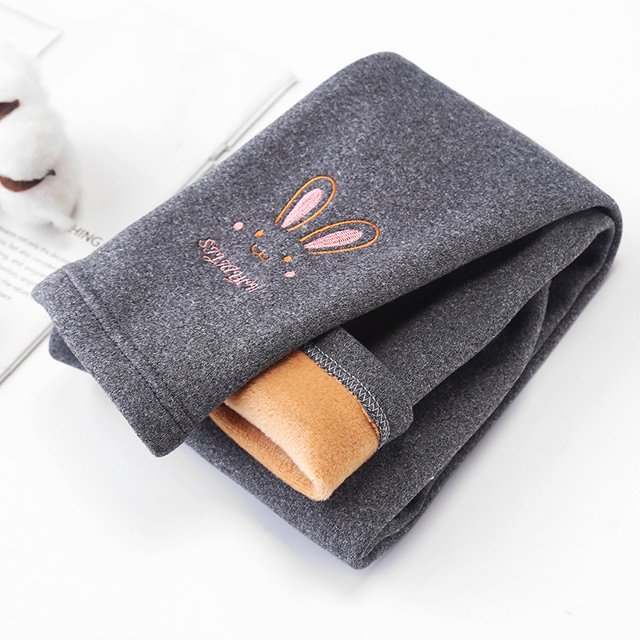 Nueva moda cuatro estaciones niñas niño algodón pierna pantalones elástico terciopelo cálido cintura 2-8 años Deng Xun unisex