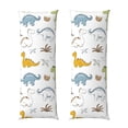 thumbnail image 1 of Balery Dinosaur Funda Protectora para Almohada Corporal de Algodón Hipoalergénico con Cierre(55 x 21 pulgadas), Almohadas No Incluidas, 1 of 7
