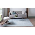 thumbnail image 4 of Unique Loom Moroccan Trellis Tribal Rug 6' x 6' Square Light Blue/Ivory, 4 of 11