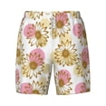thumbnail image 4 of Lsque Mens Swim Trunks Sunflowers Pattern - Bathing Suit Compression Liner - Beach Swim Shorts Swimwear - (S-3XL) - Stretch Quick Dry -Small, 4 of 9